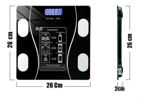 La Báscula Inteligente LCD a Bluetooth